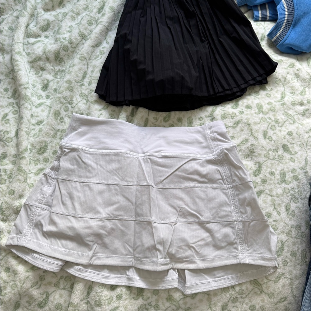 White Pace Rival Lululemon Skirt
